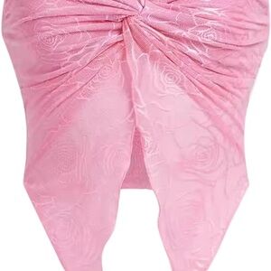 Chic Pink Rose Tube Top